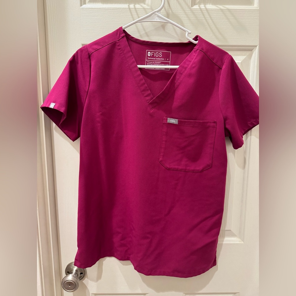 Figs Dark Magenta Scrub Set